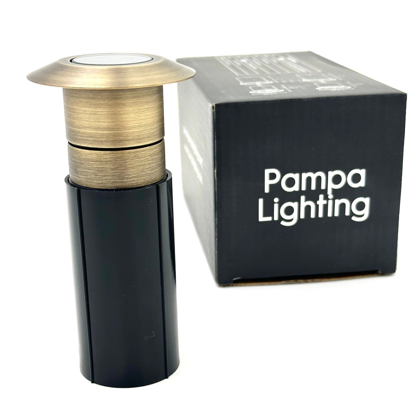 Mortirolo Antique Brass In Ground Well Light