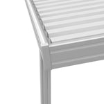 10 ft. Deep x 36 ft. Wide White Attached Aluminum Carport -5 Posts - (10lb Low Snow Area)